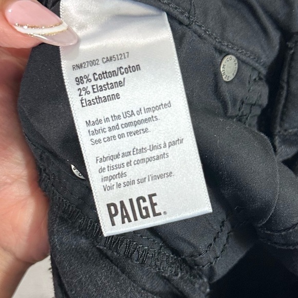 Paige studded vintage black skinny jeans size 28 - Picture 8 of 9